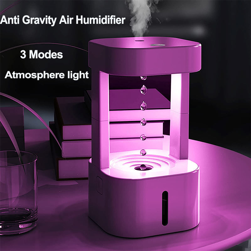 Anti-gravity Water Drop Humidifier & Air Conditioning Mist Spray | 580ML Water Tank