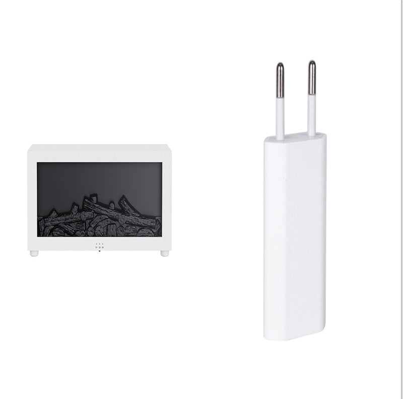 Flame Humidifier with Essential Oil Diffuser – Realistic Fire Effect | Quiet Aromatherapy | 7 colour lights